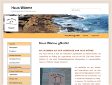 Tablet Screenshot of haus-woerme.de